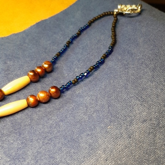 Titanium blue quartz pendant necklace - Picture 5 of 7
